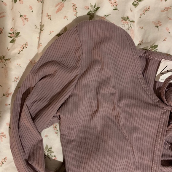 LIVI by Olivia Rae Purple Long Sleeve w/ Attached Tank - Picture 2 of 13